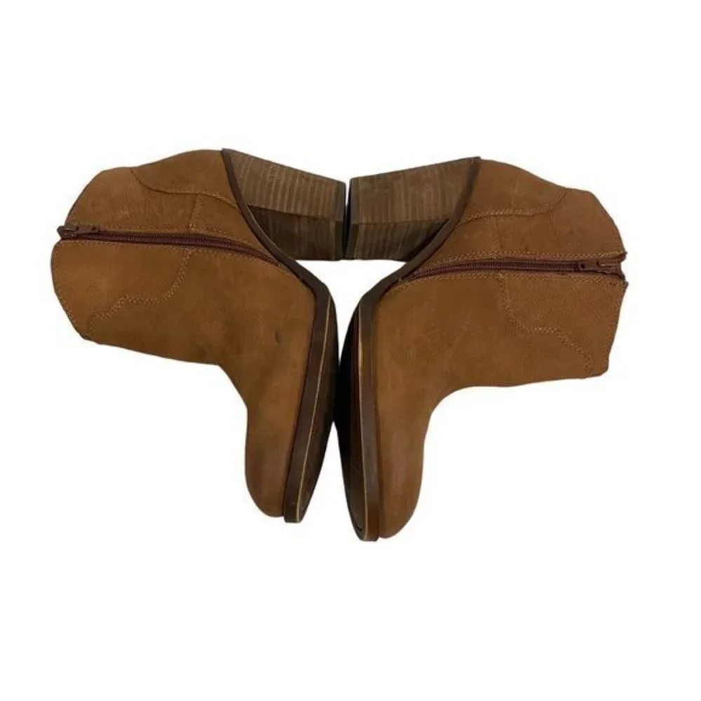 Lucky Brand Eller Honey Suede Ankle‎ Bootie Size 10